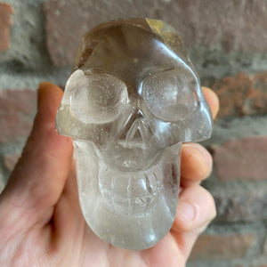 Hand Carved Quartz Large Crystal Skull