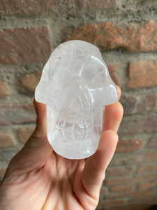 Hand Carved Quartz Large Crystal Skull